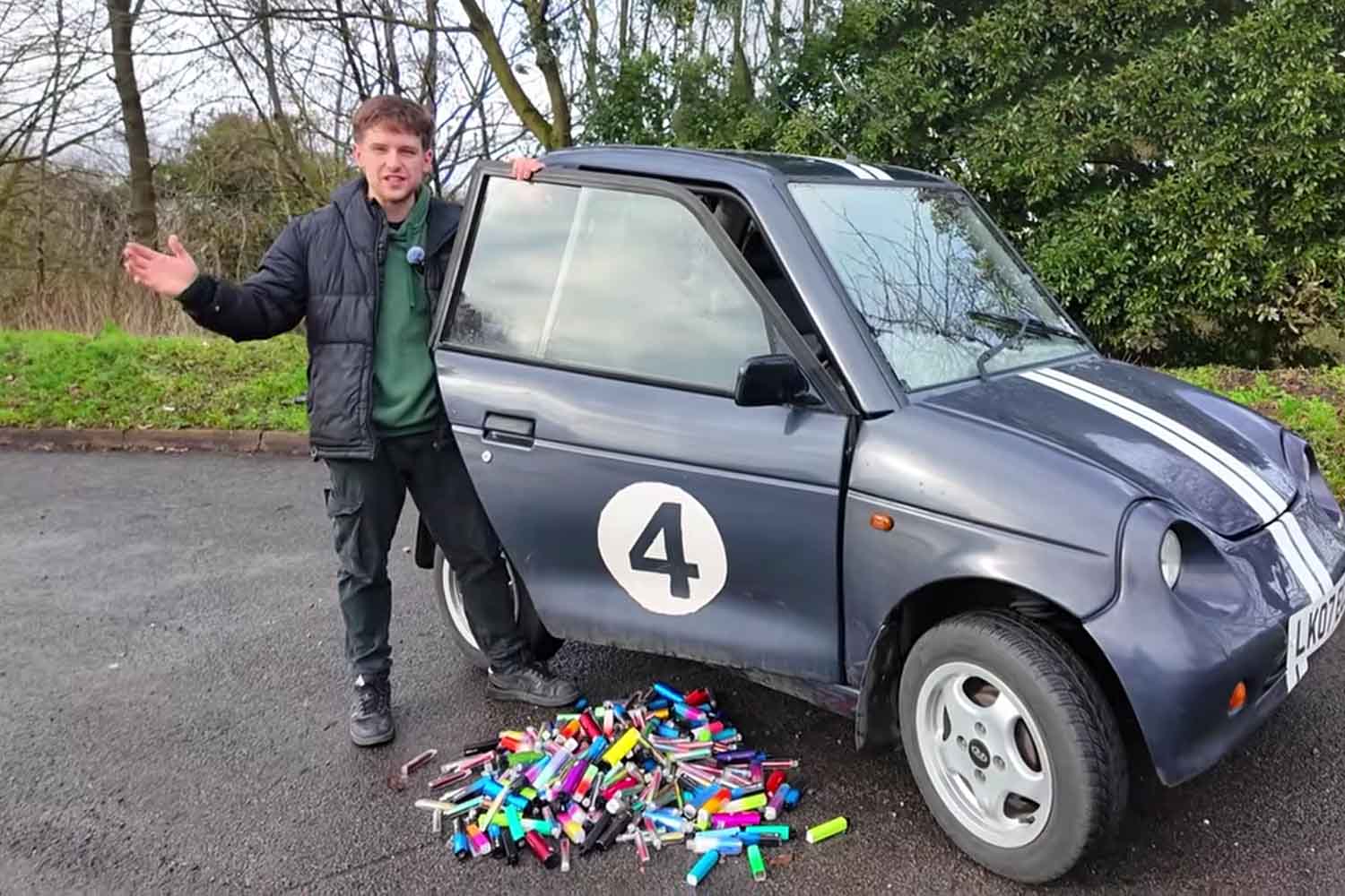 auto alimentata con ecig