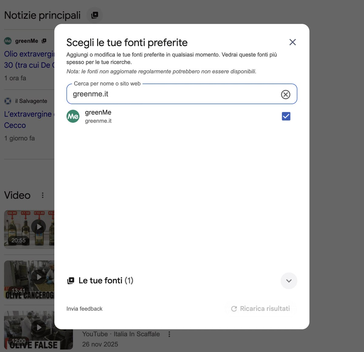 favorite sources google 2