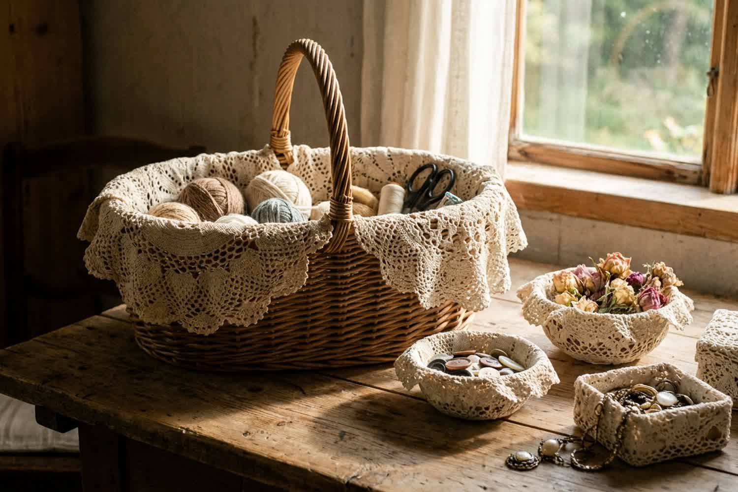 Vecchi centrini della nonna: come trasformarli in porta-oggetti vintage con il riciclo creativo