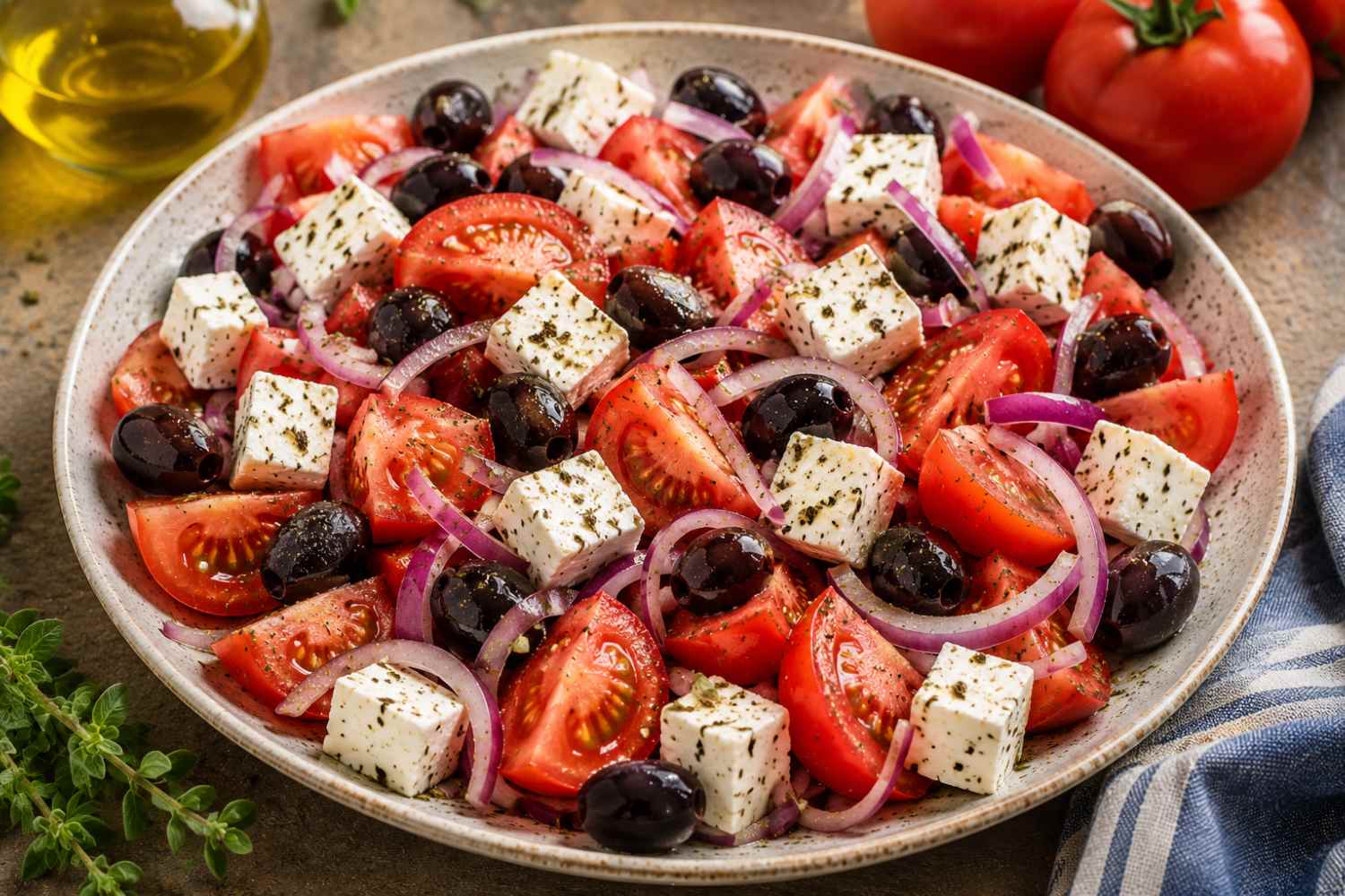 Greek salad without cucumbers