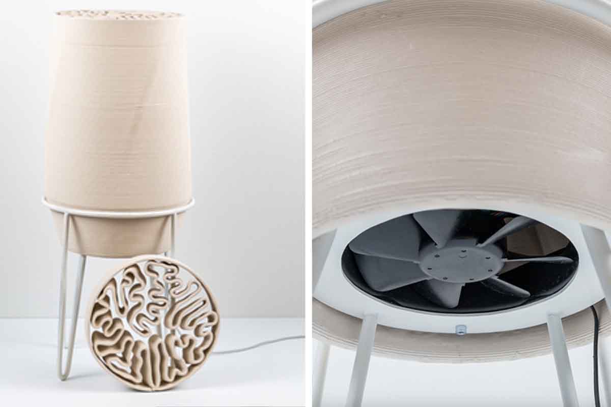 3D printed ceramic air conditioner
