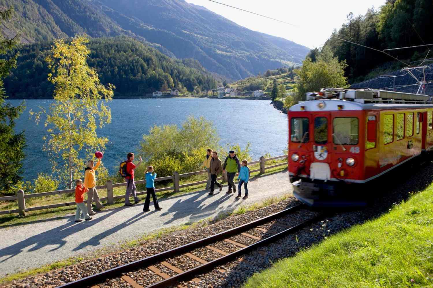 Bernina red train