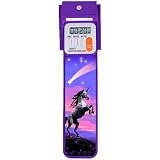 Mark-My-Time Digital Bookmark with 3D Unicorn and Reading Light