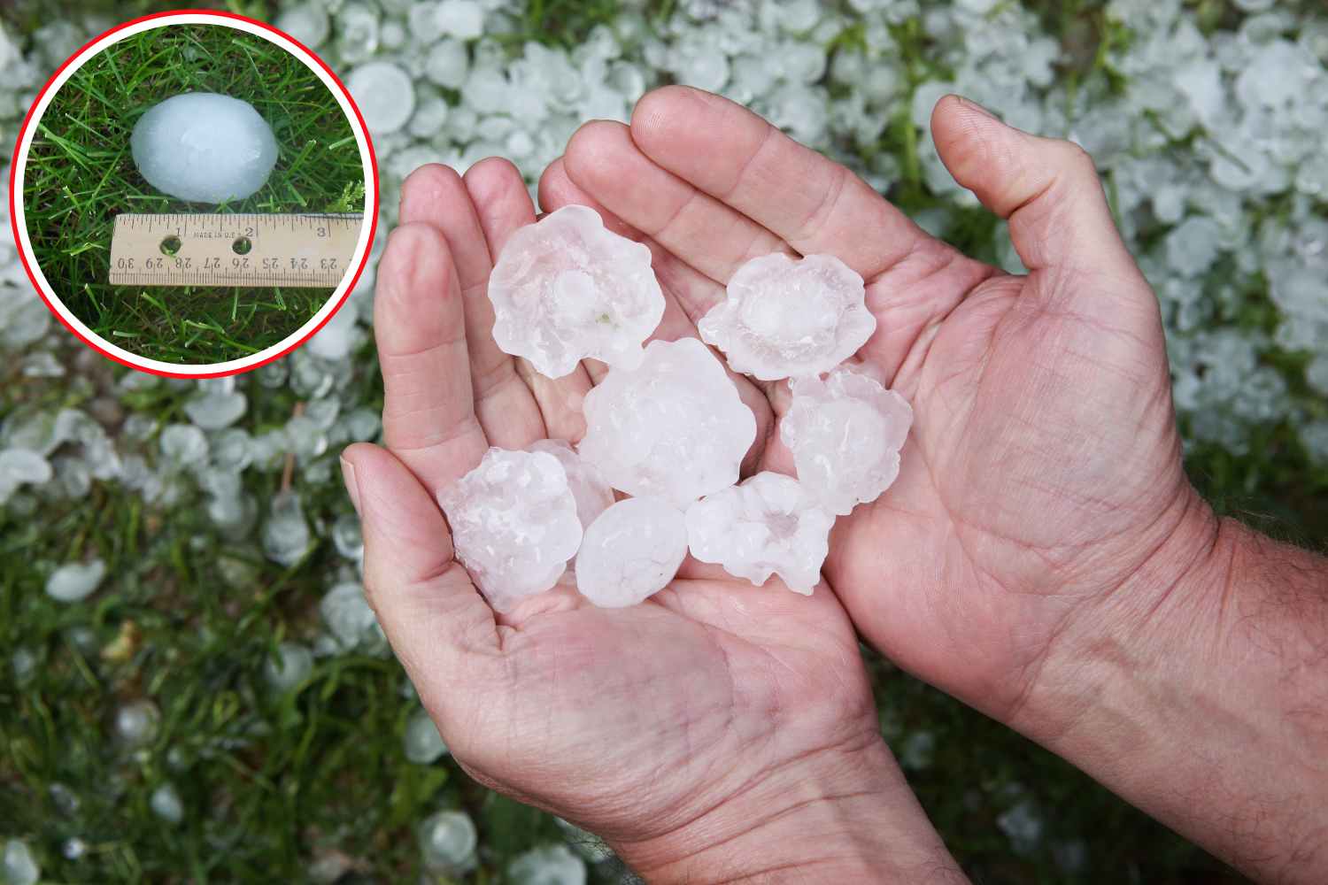 Fewer storms, but more destructive: the metamorphosis of hail (over 3 cm) in the era of global warming