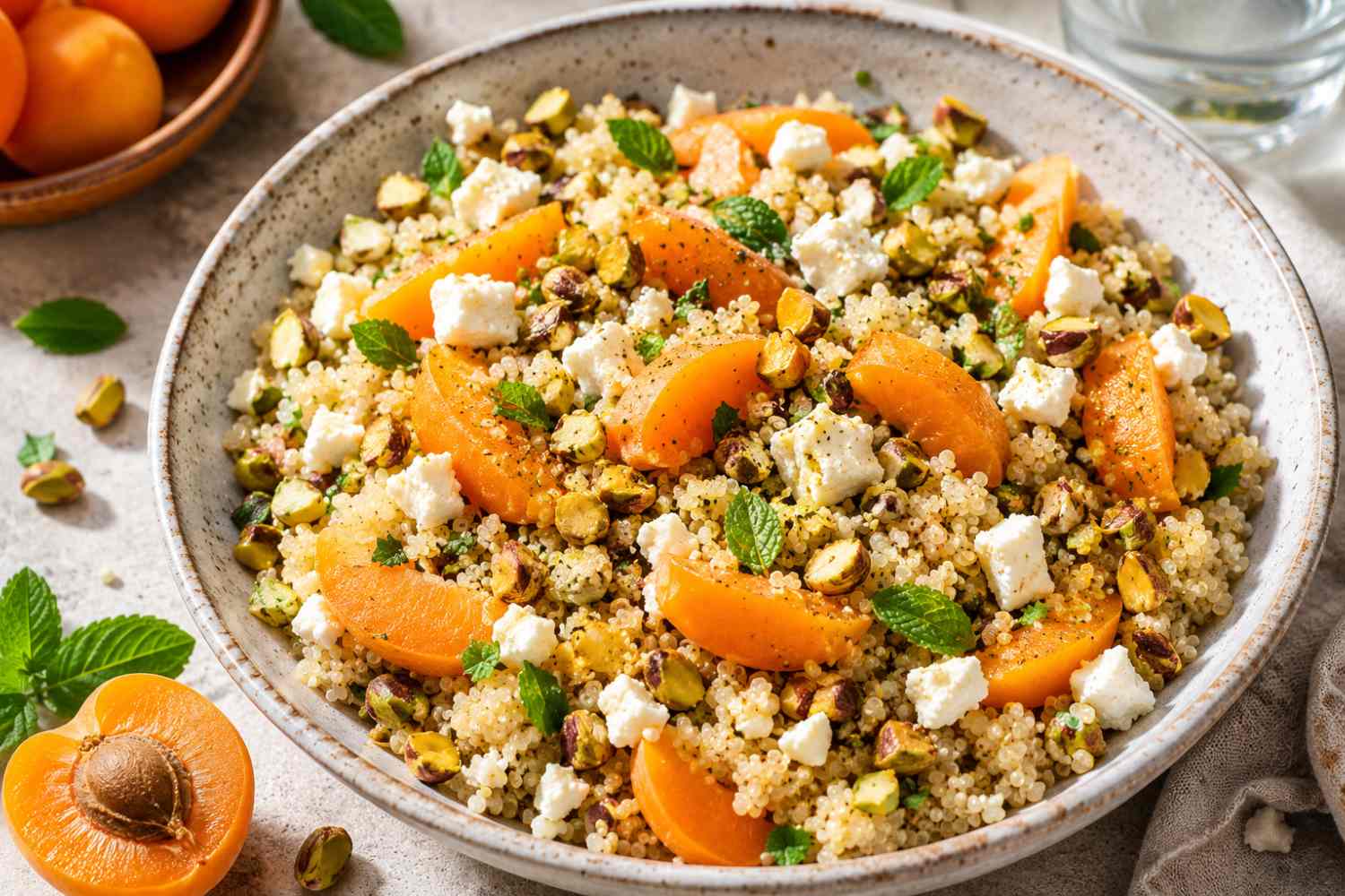 quinoa, apricots and feta