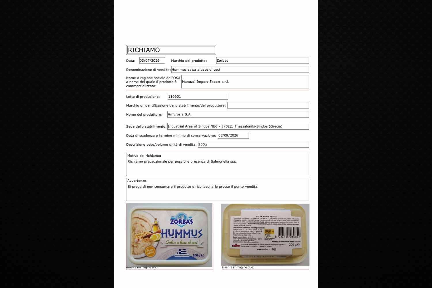 I recall hummus