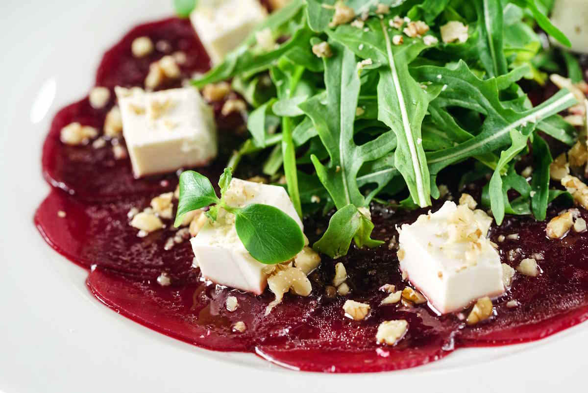 beetroot and rocket carpaccio