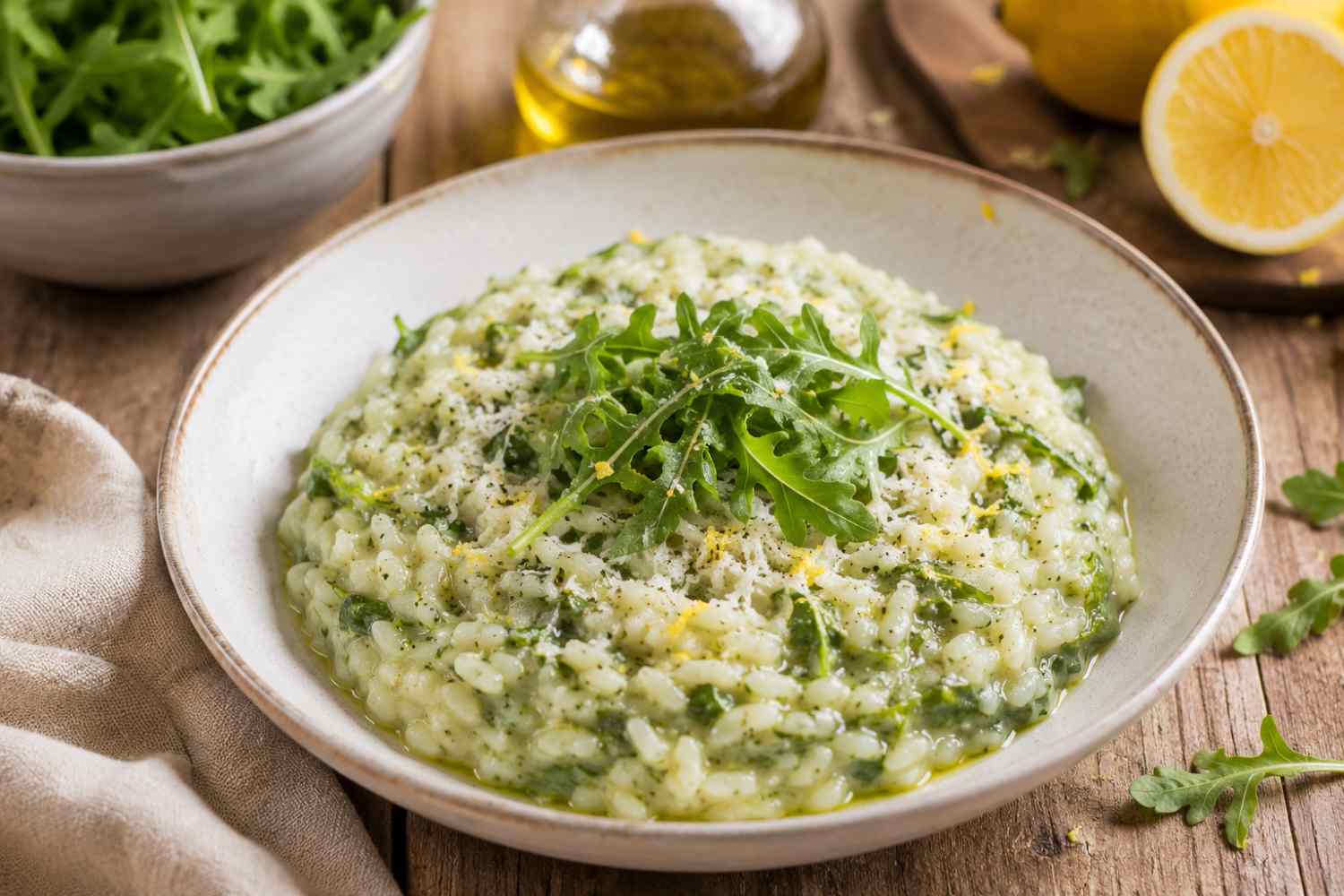 rocket and lemon risotto