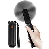 JISULIFE Portable Fan with 4500 mAh Powerbank, Maximum Runtime of 46 Hours, Battery Powered Pocket Fan, USB Powered Folding Personal Fan, 3 Speeds - Black