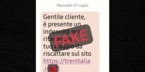 Trenitalia, the pseudo-refund scam: our editorial staff is also among the targets of fake SMS