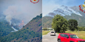 The mountains of the Ossola Valley have been burning for 9 days, 120 people evacuated due to unbreathable air: 600 hectares of forest on fire