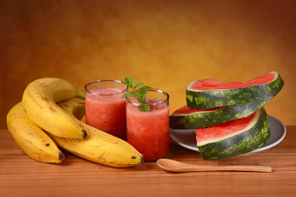 banana and watermelon smoothie