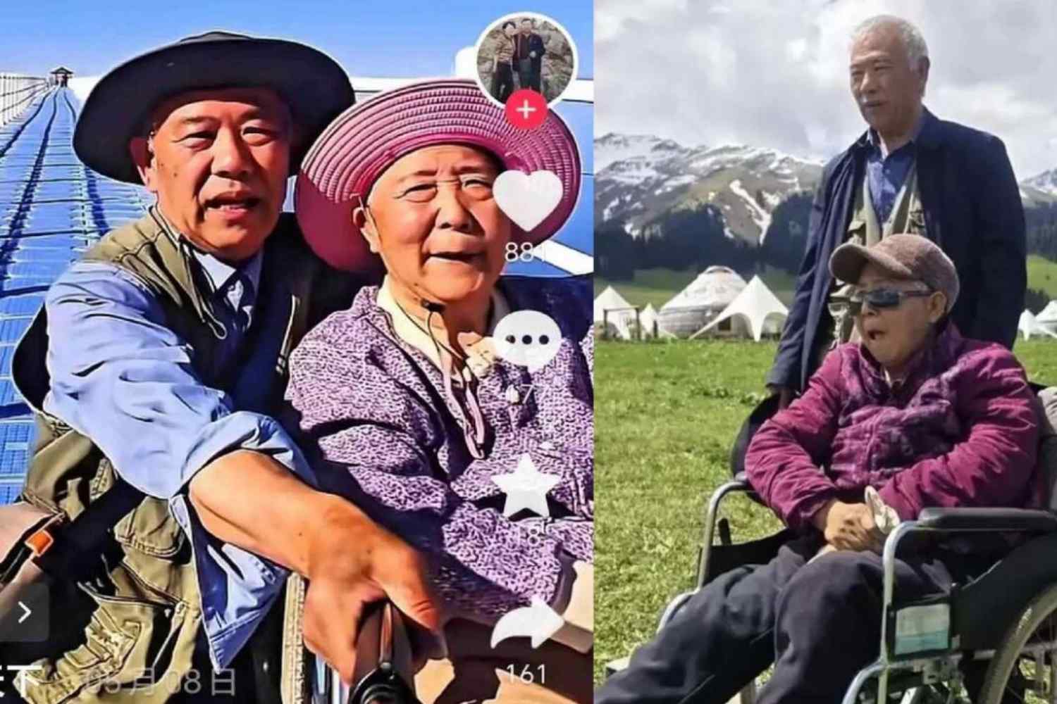 Viaggio moglie paralizzata