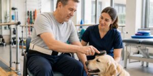 After a stroke, dogs become precious allies for patients in rehabilitation