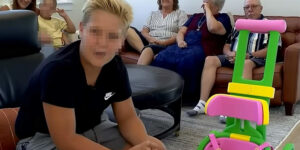 At 13, he spent his summer holidays making a 3D wheelchair for a 21-month-old girl