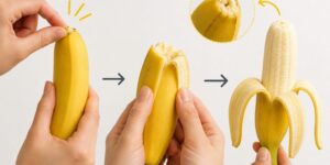Have you ever tried to peel a banana with the “monkey method”?