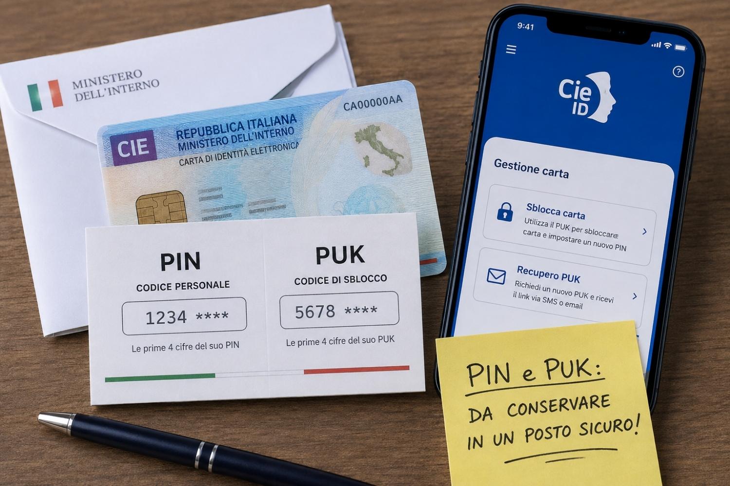 pin e puk CIE