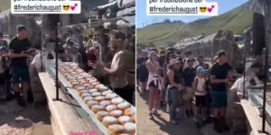 Hundreds of people lined up for the most viral krapfen in the Dolomites: we have transformed the mountain into a trend to try