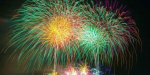 More environmentally friendly fireworks? In Japan the shell is now water-soluble
