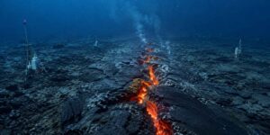 For the first time we saw the birth of the oceanic crust: 160 million cubic meters of lava in 16 days