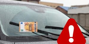 If you find 50 euros on the windshield of your car, don’t make this mistake: watch out for the new scam