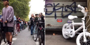 “You can’t die at 7 years old while going to school”: 300 people on bikes remember little Nicolò, hit in Turin