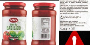 Selex basil sauce recalled, possible glass fragments in jars