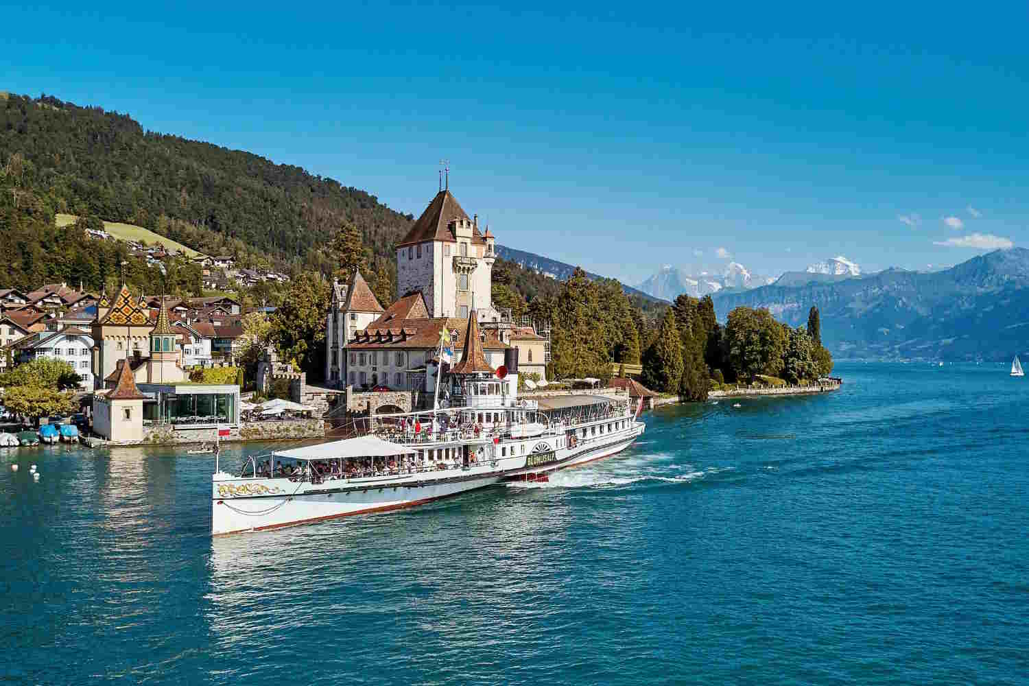 Lake Thun boat - Alpine train
