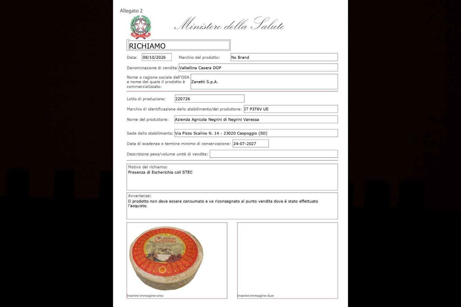 Valtellina Casera Dop 2