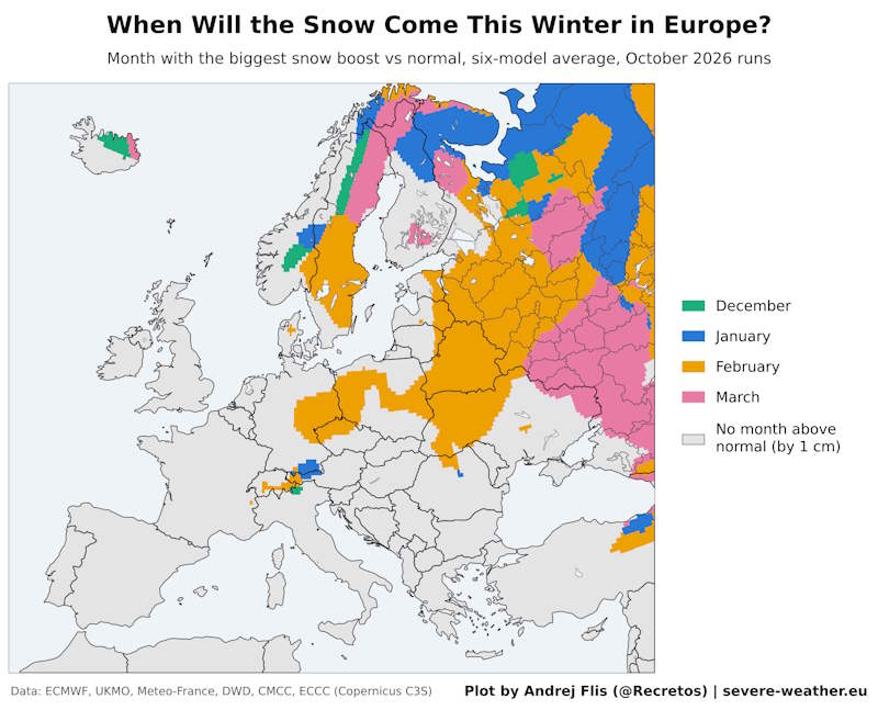 snow europe