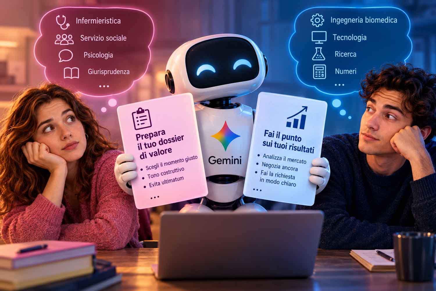 Gemini e lavoro tra maschi e femmine
