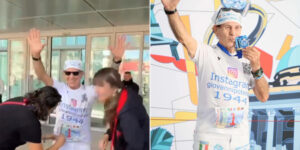 At 82 years old, Giovanni Potenza doesn’t stop: he climbs the Piedmont skyscraper 5 times (beating his previous record)