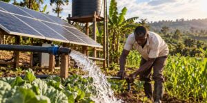 Coffee, corn and vegetables even during drought: this is how 150 Ugandan farmers managed to use the sun to irrigate their crops