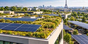 France makes green or photovoltaic roofs mandatory on large buildings: from 2027 the share rises to 50%