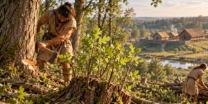 In the Bronze Age the inhabitants of the Po Valley were already cutting trees to make them regrow and better manage the woods