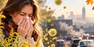 The autumn allergy season is getting longer and the cause is air pollution according to an Italian study