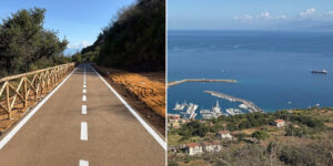 The old Littorina railway comes back to life: a panoramic cycle/pedestrian path is created in Vibo Valentia (with a view of the sea and Stromboli)