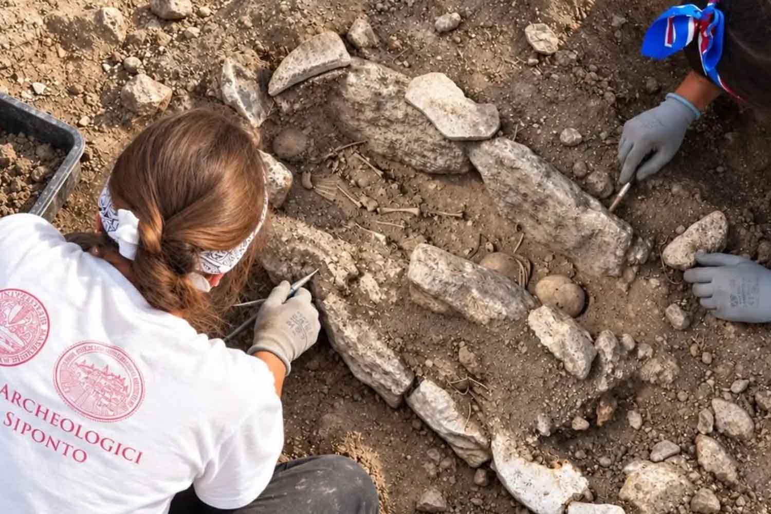 scavi di Siponto resti di bambini